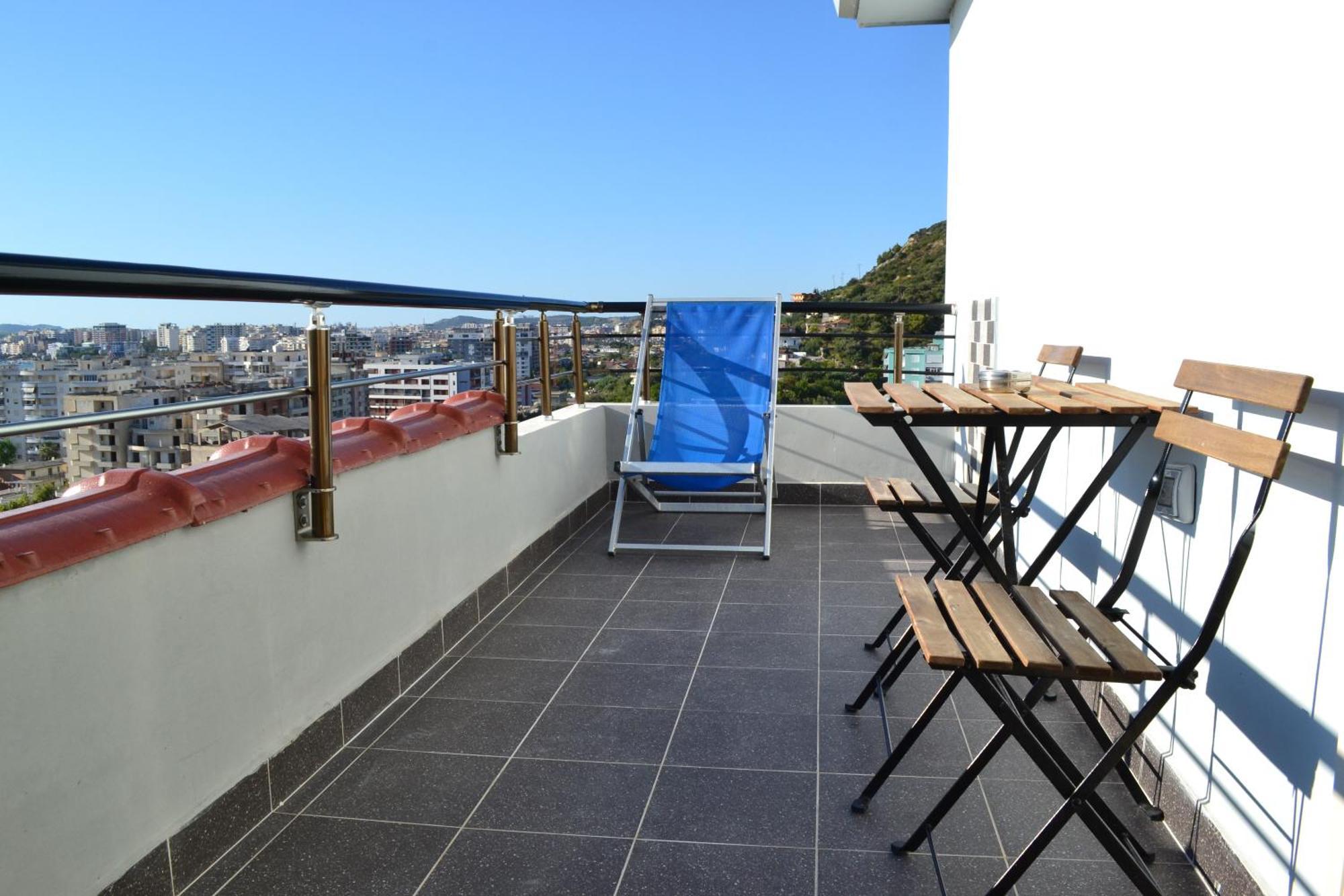 Seaview Penthouse Terrace & Garage Apartment Vlore Ngoại thất bức ảnh